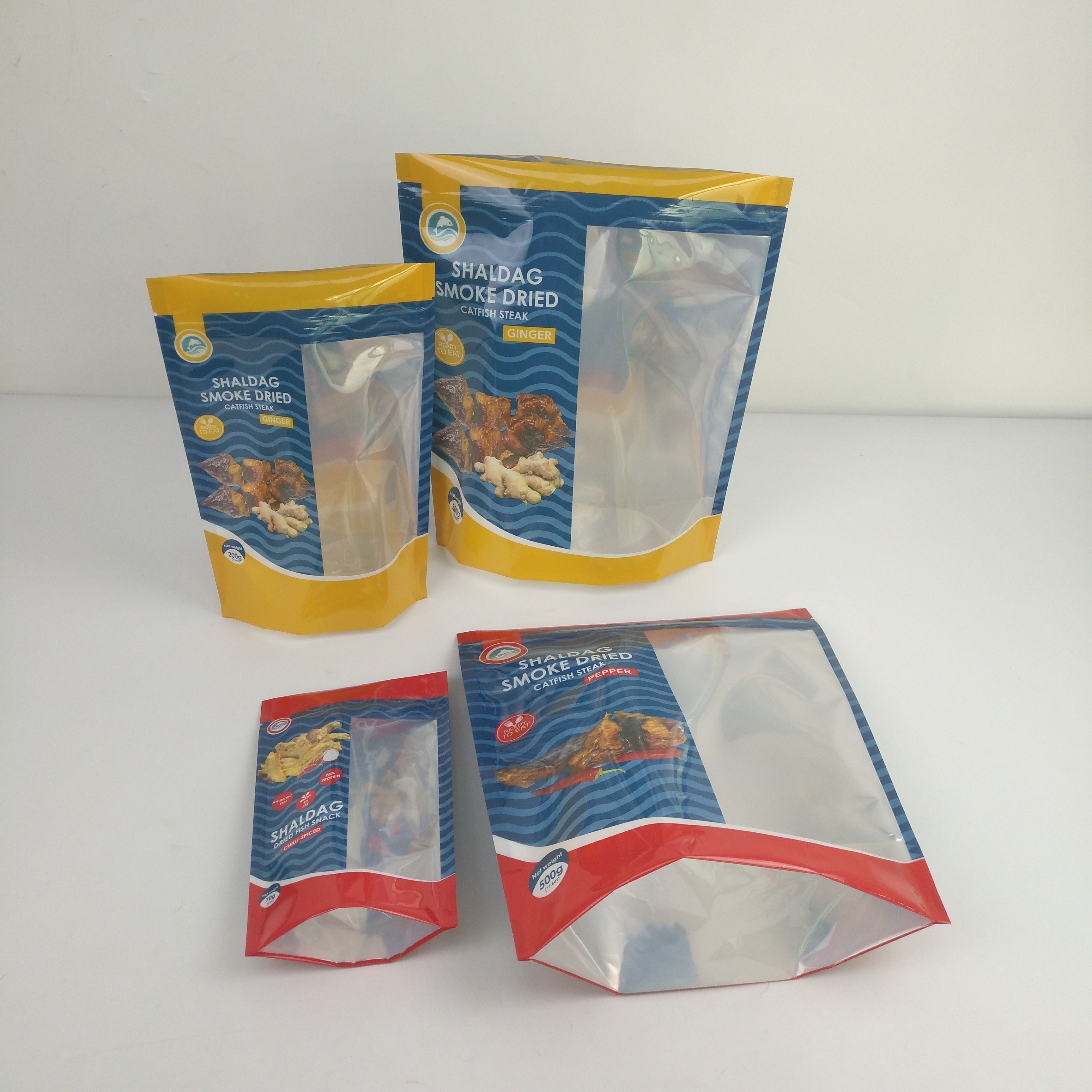 أكياس التعبئة والتغليف اللامعة المضادة للرائحة وجبة خفيفة أكياس الطعام المجفف مايلر زيبلوك الوقوف