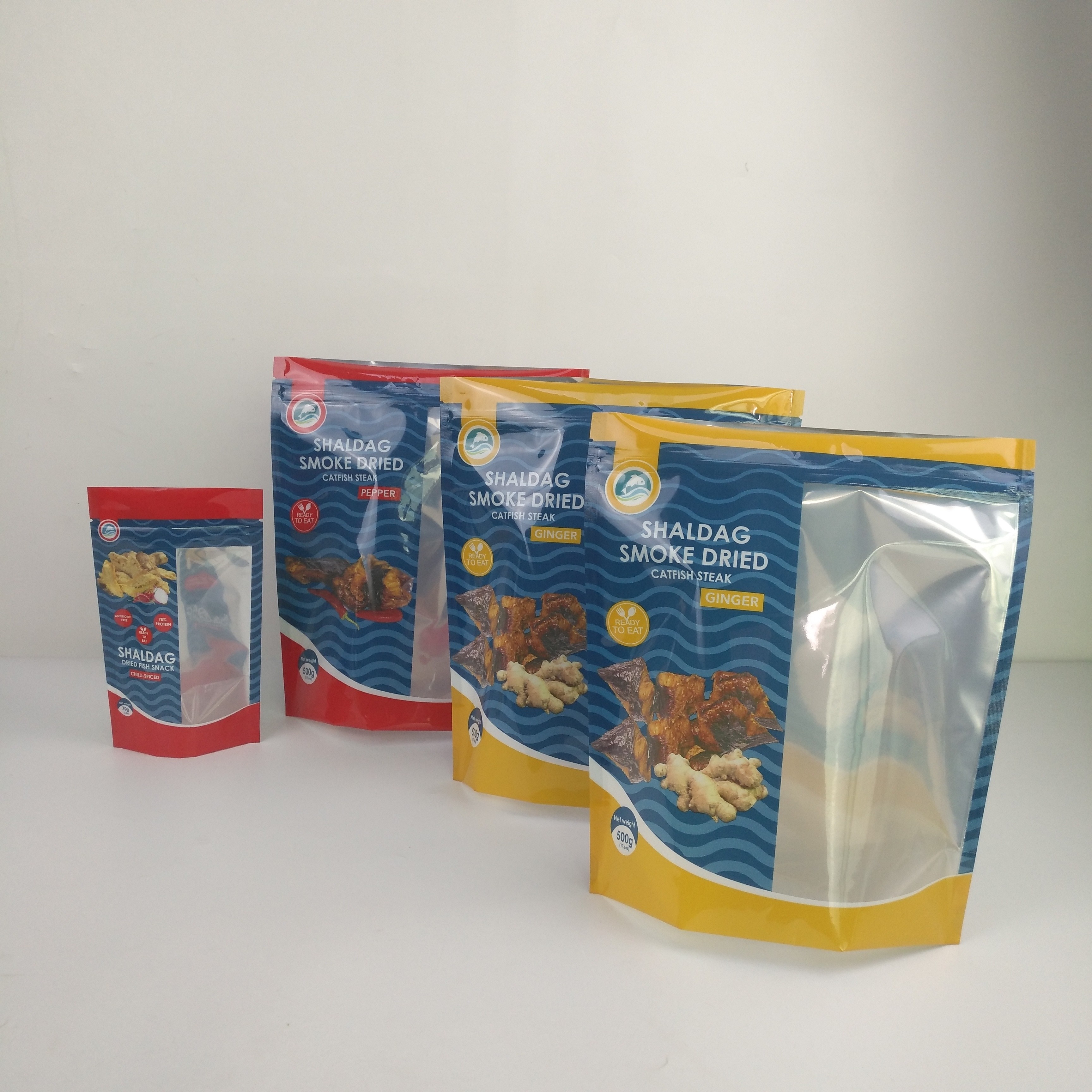 أكياس تخزين الطعام من فويل زيبلوك مايلر مقاومة للرطوبة مقاومة للرائحة للوجبات الخفيفة