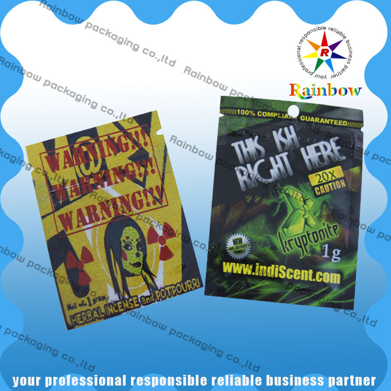 الحرارة الختم البلاستيك الأكشاك العشبية أكياس ، كيس رقائق الألومنيوم زيبلوك