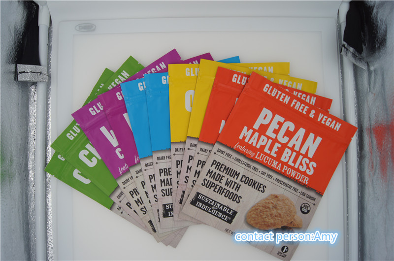 أكياس بلاستيكية تغليف أغذية خفيفة / الكيس لملفات تعريف الارتباط ، 10 أوقية الجبن الحقيبة مع سحاب