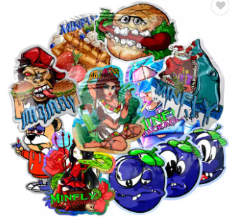 كيس تغليف أغذية صالح للأكل ناعم الملمس 3.5 جرام أكياس مايلر ذات شكل خاص من البسكويت