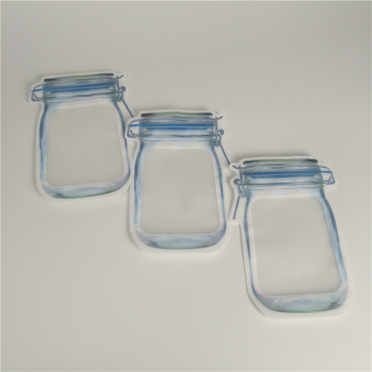 حقيبة مايلر ذات شكل مخصص بقالب بحجم 3.5 جم حقيبة مقاومة للرائحة الثلاثية الأبعاد مع زيبلوك