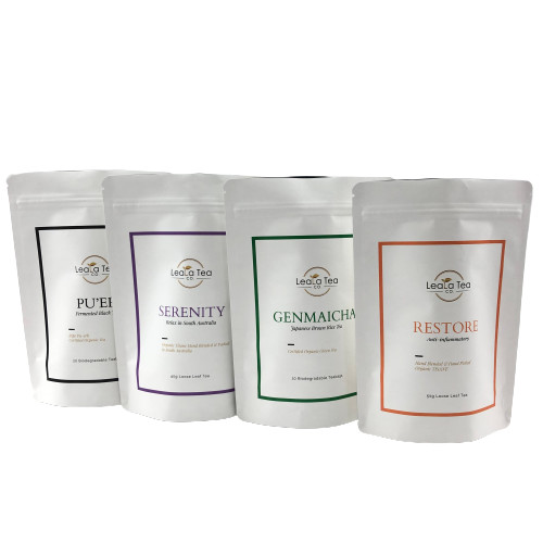 شعار مخصص حبوب البن البيضاء الشاي أكياس رقائق الألومنيوم مايلر رائحة إثبات