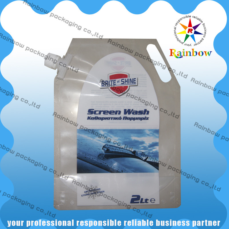 واضح الحيوانات الأليفة صنبور الحقيبة التعبئة والتغليف مع هانغ هول للمشروبات الغازية