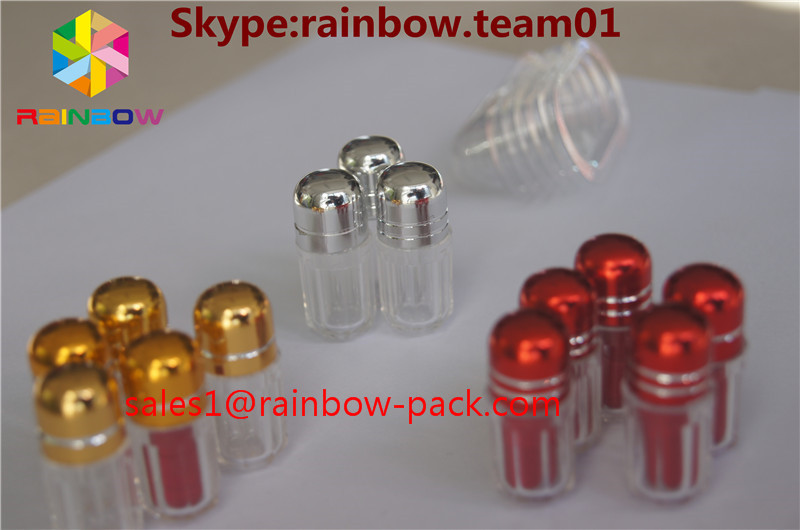 سداسية الشكل البلاستيك حبة قوارير زجاجة كبسولة فارغة لحبوب واحدة