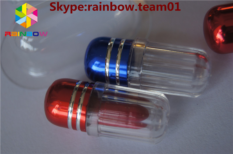 حاوية بلاستيكية كبسولة حبوب منع الحمل الزجاجة مع الحاوية الحاوية شكل الحاوية كبسولة بيع بالجملة حبوب منع الحمل زجاجات حبوب منع الحمل كبسولة