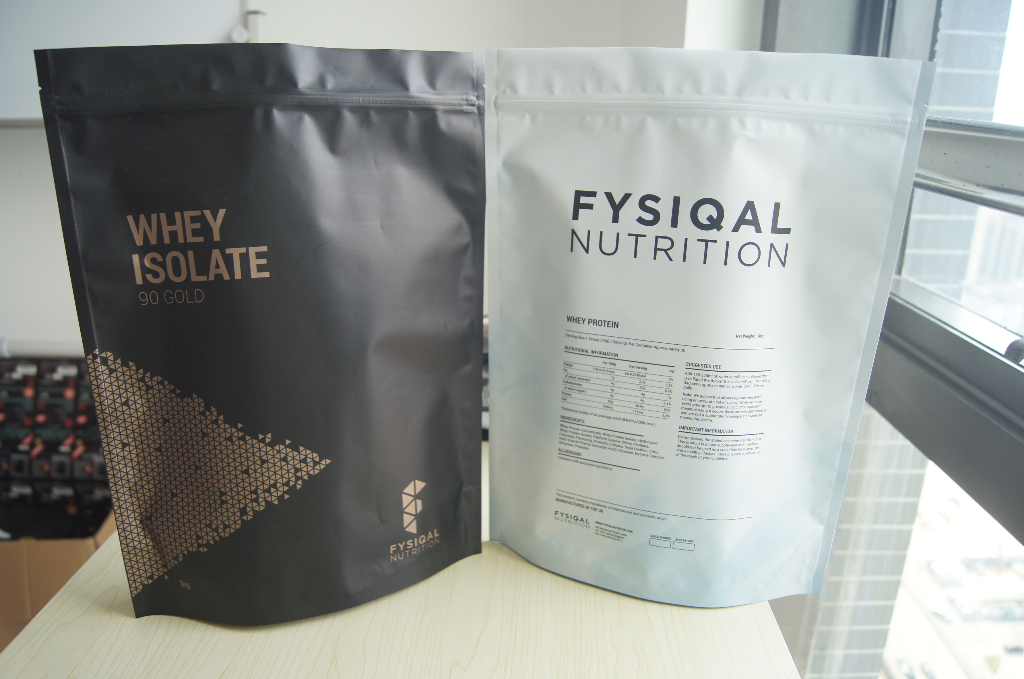 يقف الألومنيوم رقائق رقائق بروتين مصل الحليب للحصول على 480g