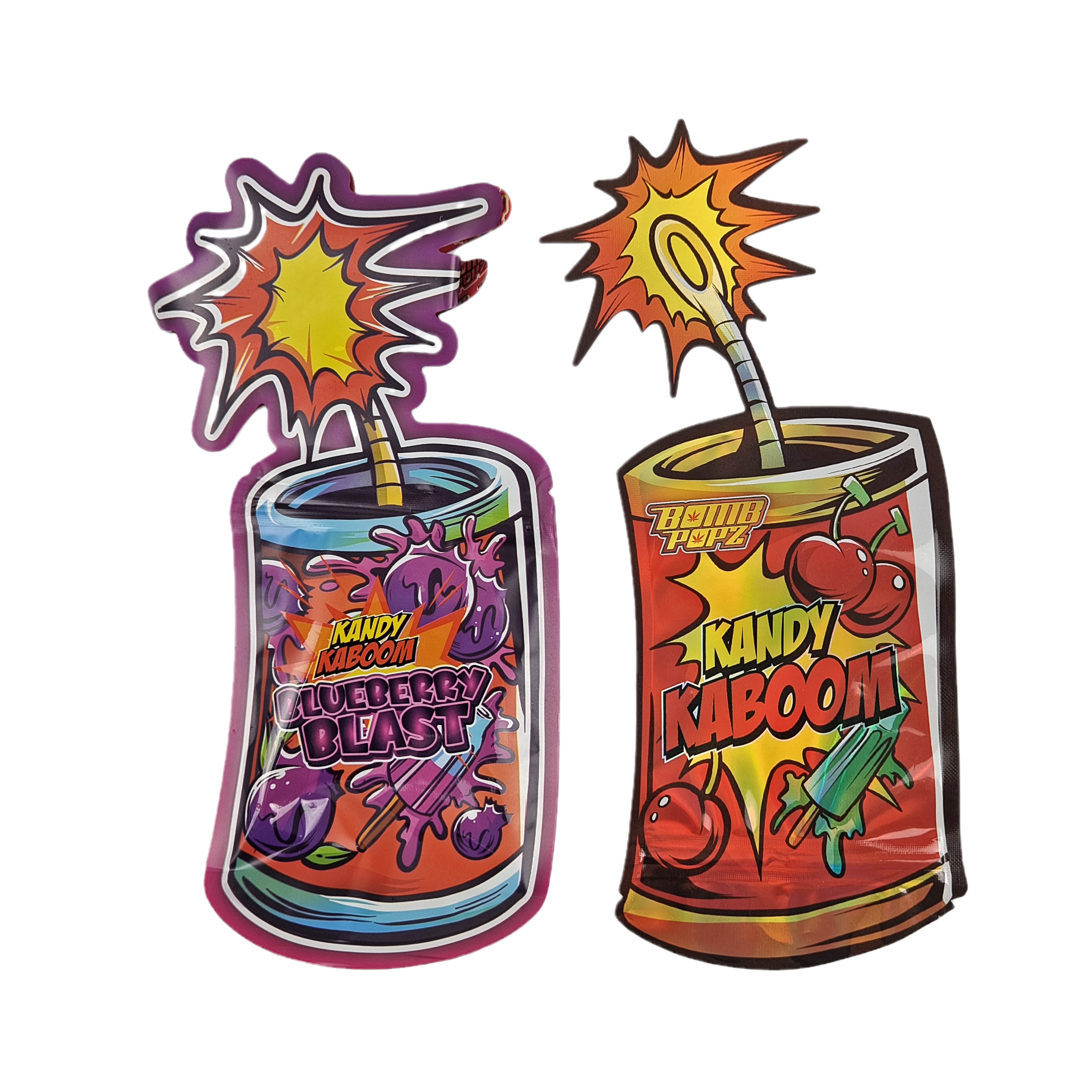 مخصص على شكل خاص للأطفال زيبر 3.5g وجبة خفيفة التعبئة والتغليف غير النظامية يموت قطع حقيبة مايلر