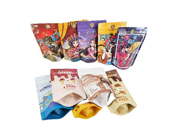 رقائق الألومنيوم البلاستيكية الوقوف الحقيبة رائحة والدليل على أكياس مايلر زيبلوك القابلة للإغلاق