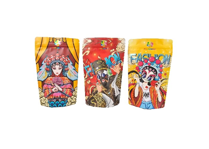 تخزين حلوى الفول السوداني وحلوى الجوز والحلوى في أكياس طعام مايلر مع سحاب قابل للإغلاق