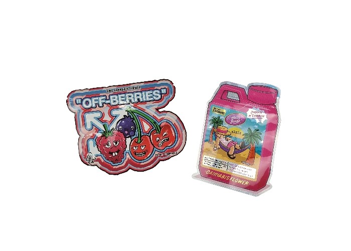 أكياس قفل الرمز البريدي على شكل خاص قابلة لإعادة الإغلاق 3.5 جرام - 28 جرام أكياس مقاومة للرائحة