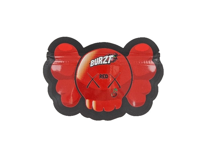 شعار مخصص مطبوع كيس بلاستيكي مقاوم للرائحة 0.125 أوقية 1 أوقية زيبلوك كيس مايلر الصالح للأكل