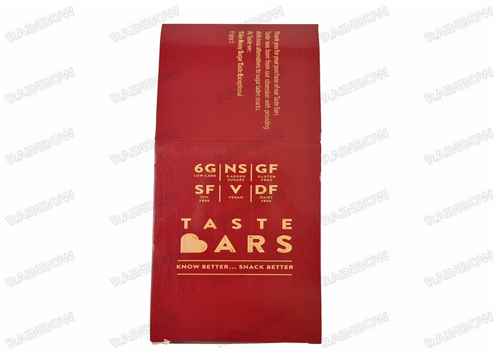 تغليف المنتجات الغذائية ورقة عرض مربع ضعف الجانب الطباعة ماتي تسلق