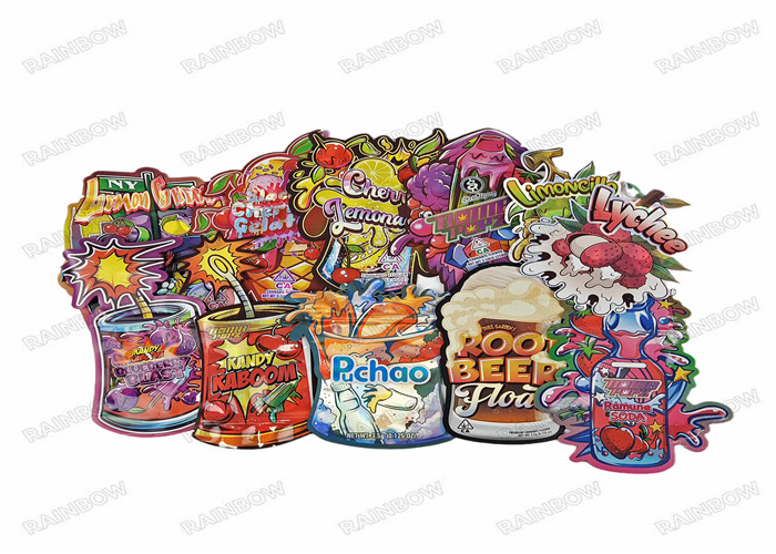 3.5 غرام الطباعة الرقمية القابلة للأكل طعام التعبئة والتغليف الوقوف الحقيبة زيبلوك الرائحة الصلبة أكياس بلاستيكية