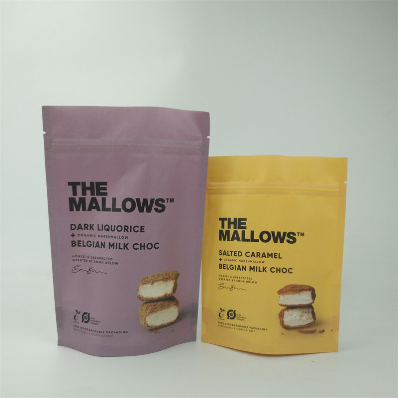 حقائب الطباعة الرقمية المطبوعة بطبيعة الحال أكياس بلاستيكية مائلر مطوية للأغذية