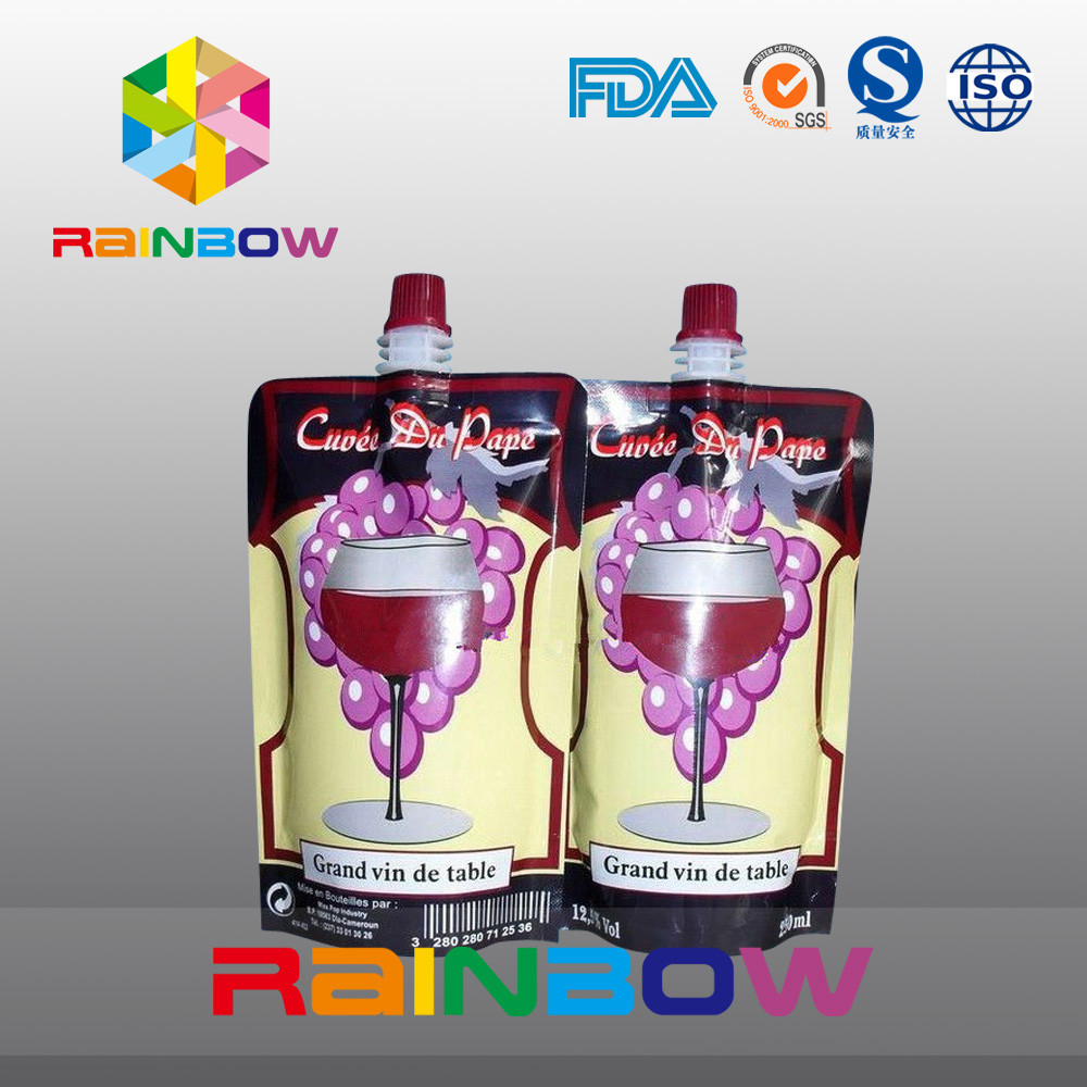 أكياس قابلة لإعادة الاستخدام أغذية الأطفال / أغذية الأطفال التعبئة والتغليف الحقيبة مع أنبوب صنبور وملعقة