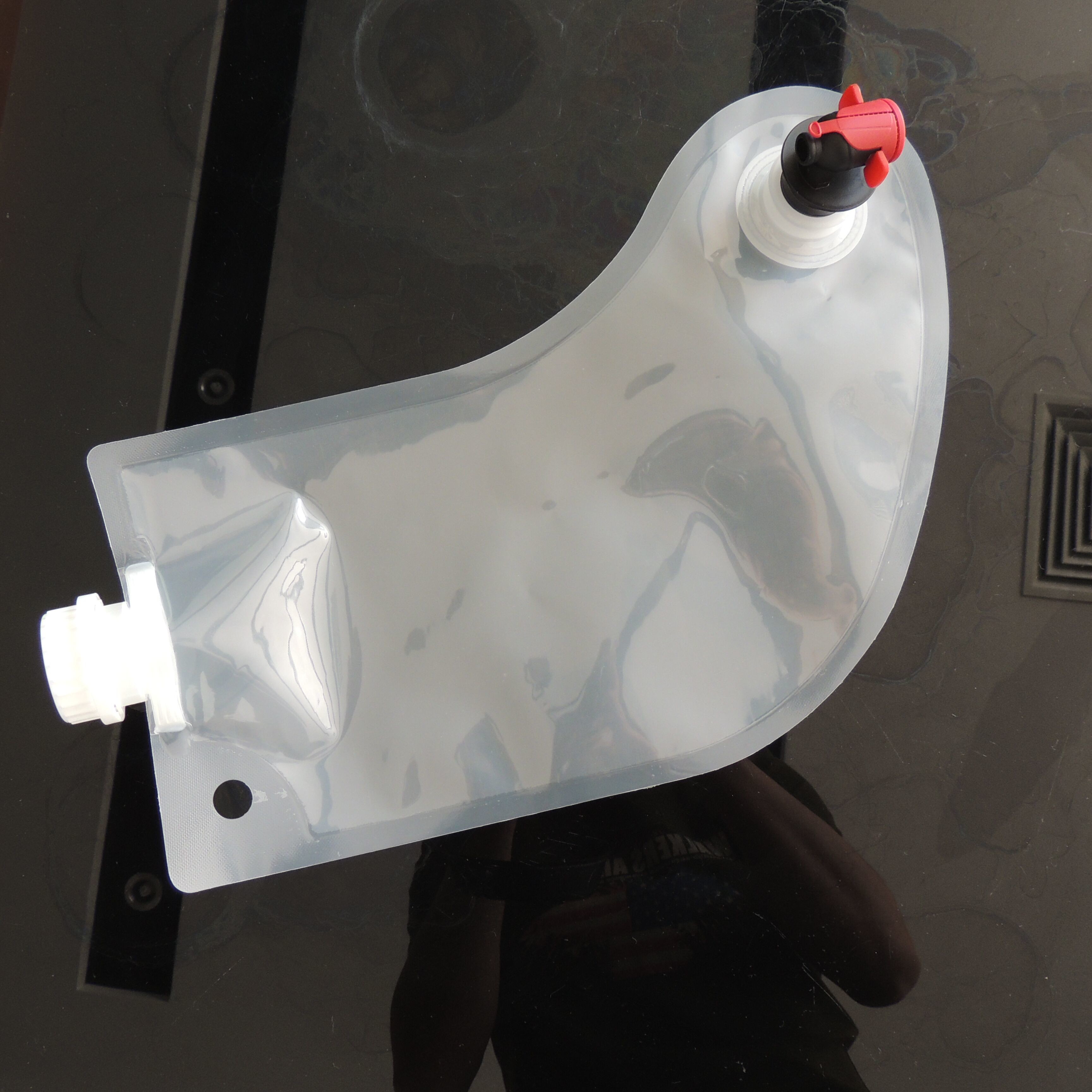 حار بيع عيد الميلاد stockings1L النبيذ / المشروبات / الحقيبة النبيذ الشفاف الفاكهة