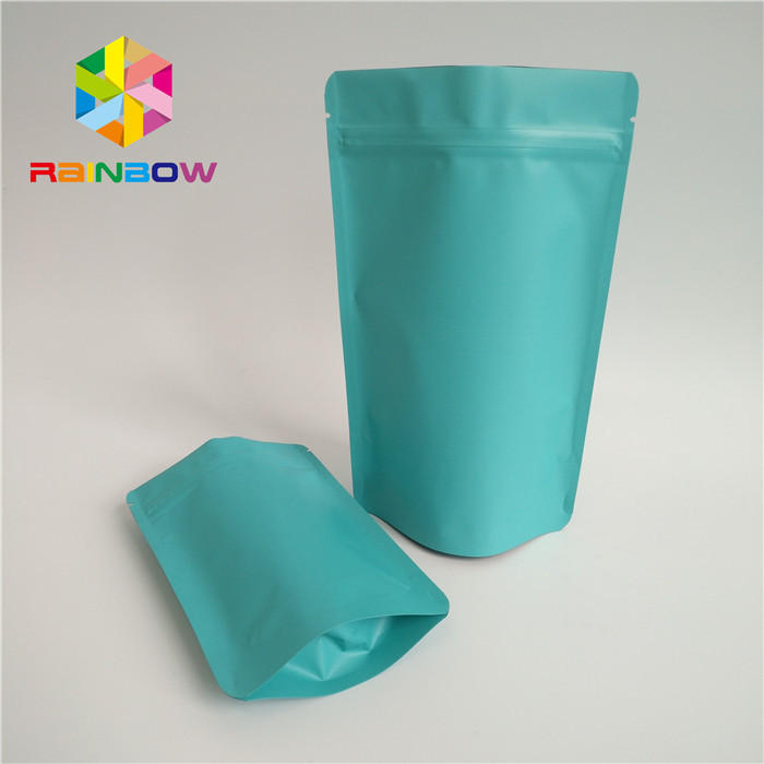 أكياس الشاي الأخضر الطبيعي التغليف ماتي السطح الذاتي الدائمة Ziplock