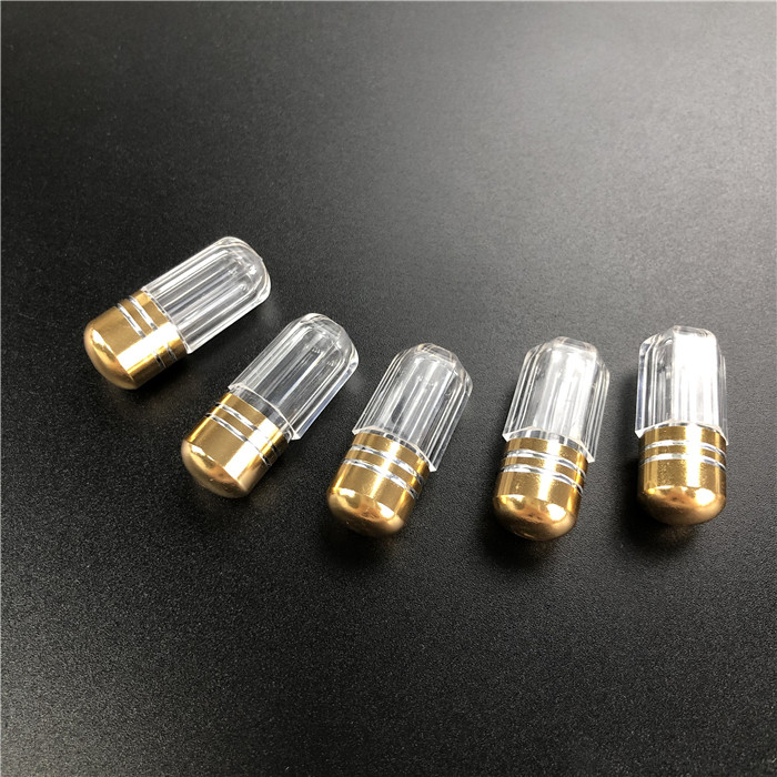 علبة طبية بلاستيكية ذات أسلوب ثمانية أطراف مع فوهة معدنية لأقراص تعزيز الذكور