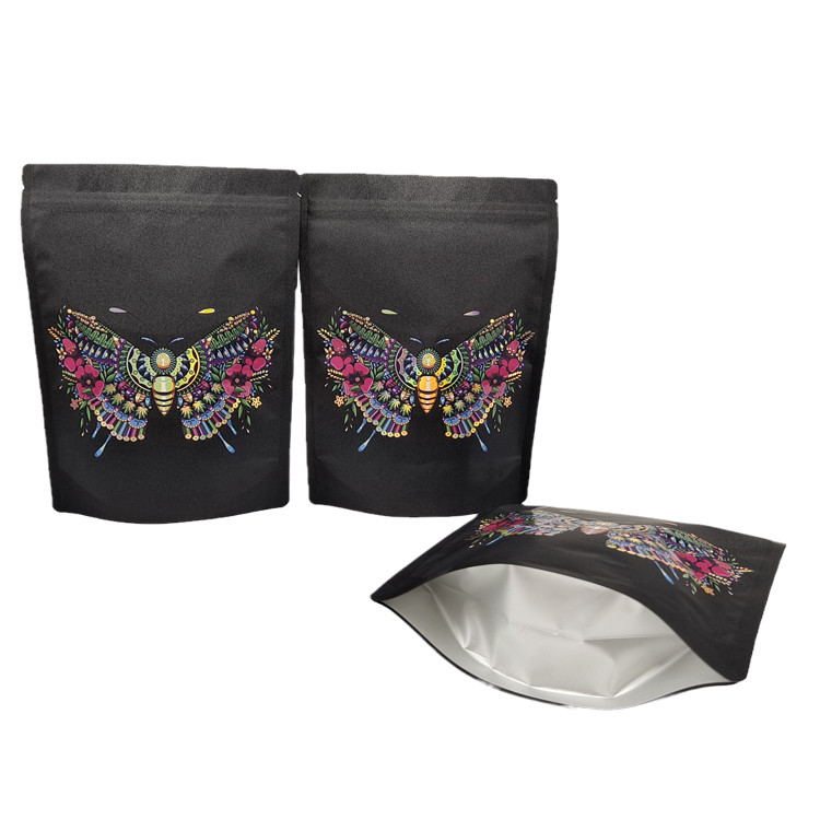 حقائب مايلر قابلة لإعادة الإغلاق خصيصاً حقيبة تغليف ورق الكرافت القائمة للزهور حقيبة سحب قابلة للتحلل البيولوجي مع بقعة الأشعة فوق البنفسجية