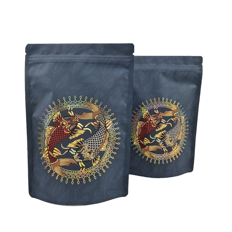 المواد المصفوفة الوقوف الغذاء كيس بلاستيكي مع شعار خاص طباعة رقمية الحلويات العودية التعبئة