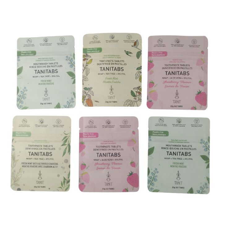 محفظة الطعام الصديقة للبيئة 100٪ حزمة الورق الكرافت القابلة للتحلل البيولوجي