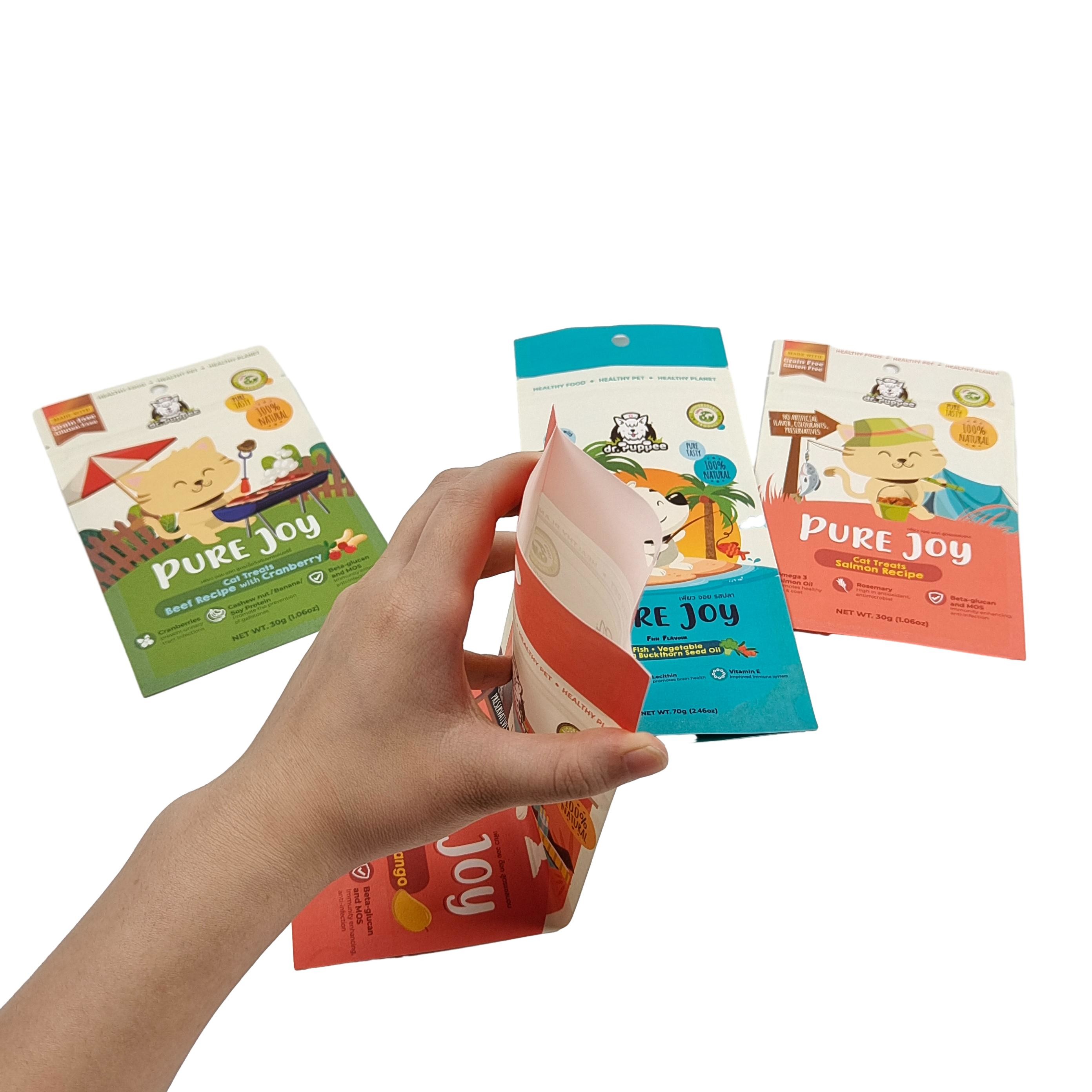 حقيبة ورقية قابلة للتحلل البيولوجي المقاومة للماء سحب قفاز حقيبة إعادة تدوير للأطعمة نافذة واضحة مع سحب القفل كرافت S