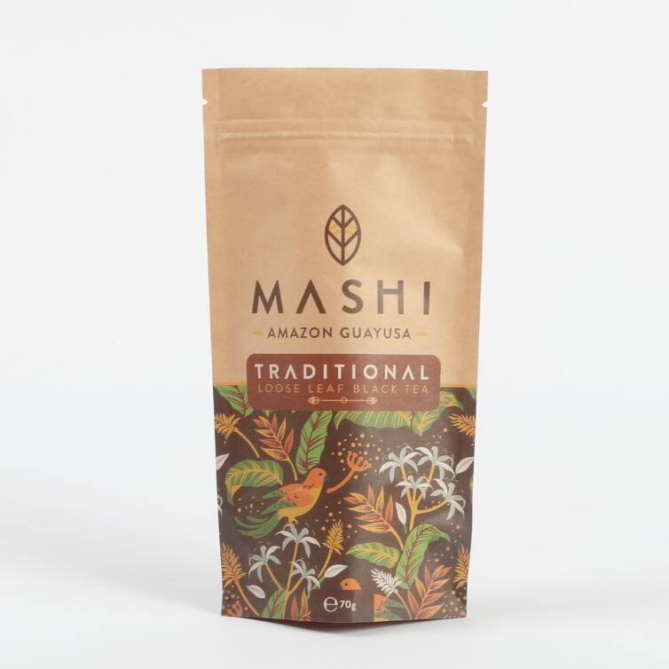 أوراق كرافت قابلة للتحلل البيولوجي حسب الطلب أكياس التعبئة القائمة على الزيب لوك للشاي وبودرة القهوة