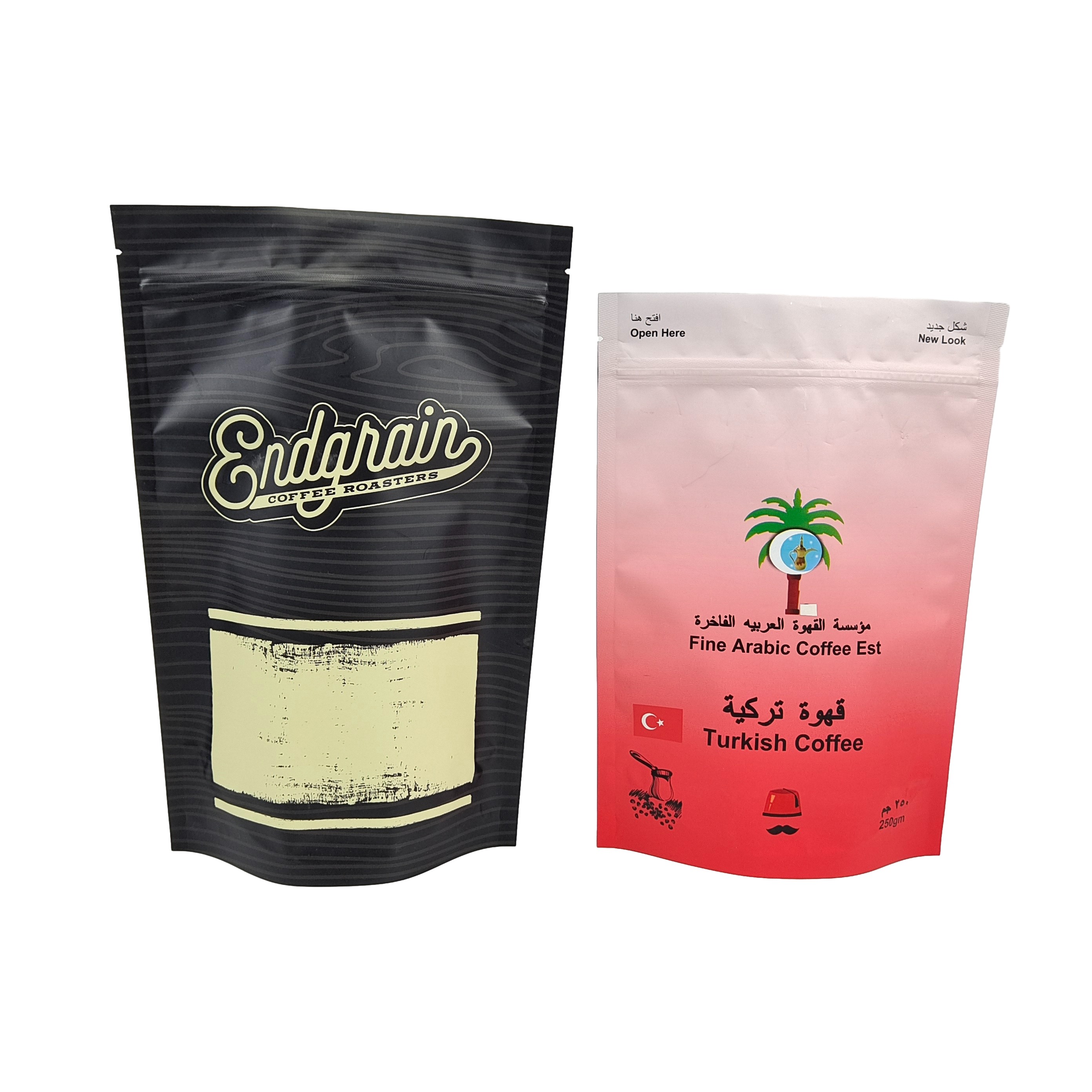 الألمنيوم ورق الزيب قفل كيس الدمى المخصصة التصميم أكياس الختم القهوة الغذاء التعبئة والعلب الوقوف