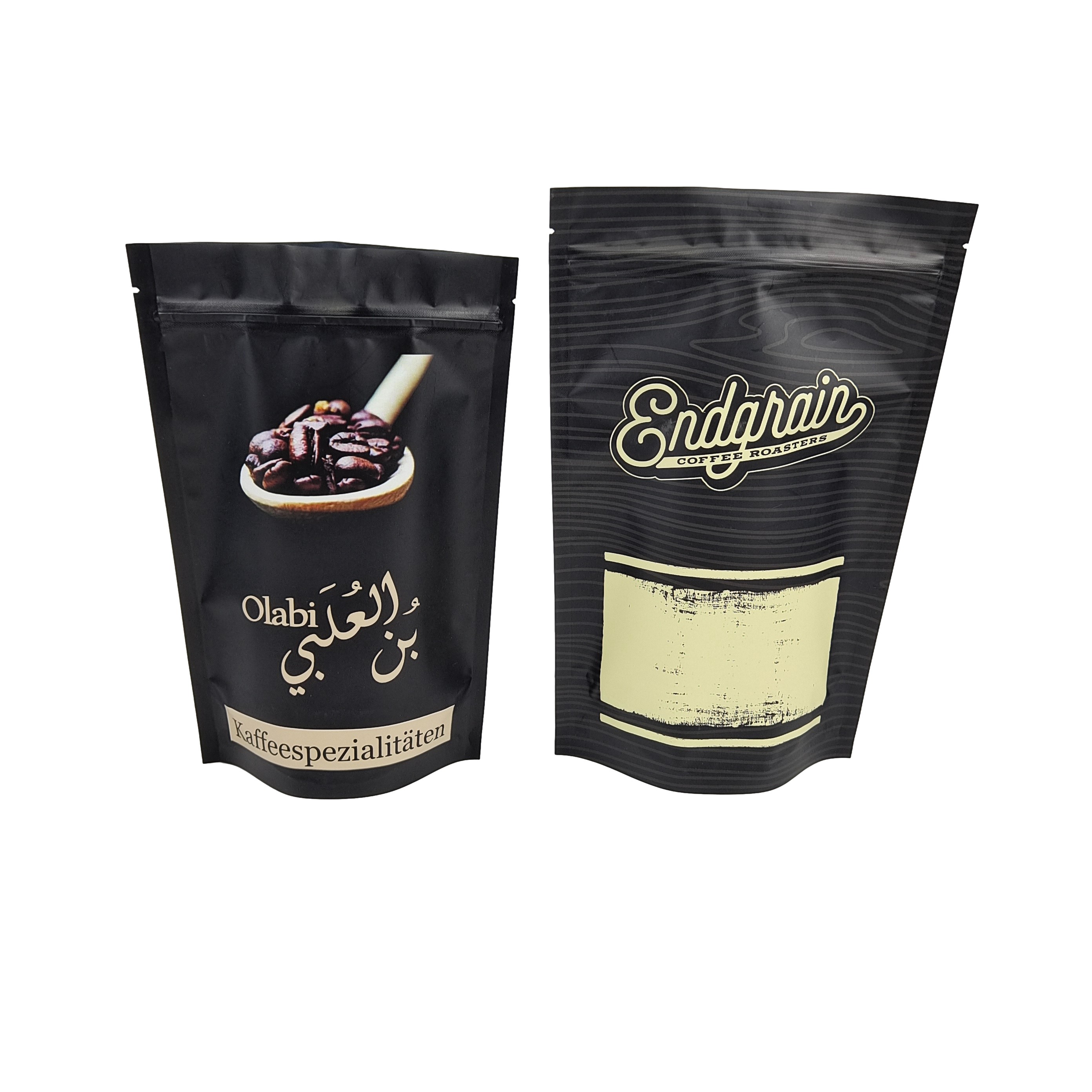 حرارة مختومة الصف الغذائي كيس كيس مع الصمامات الطابع المطبوع المخصص الوقوف الحقيبة البلاستيكية كيس زيبلوك