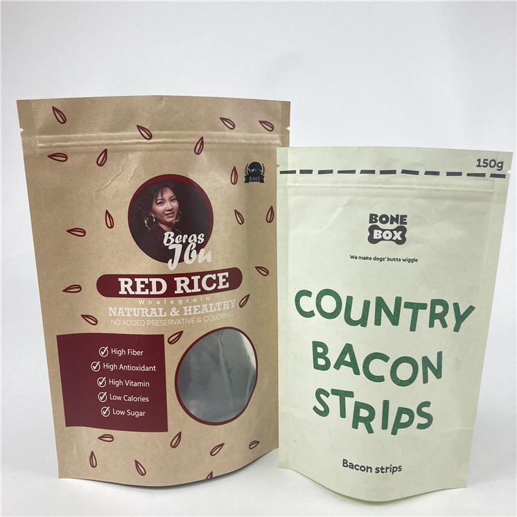 ضمان الجودة الوقوف كيس من ورق الألومنيوم مع سحب الغذاء وجبات خفيفة