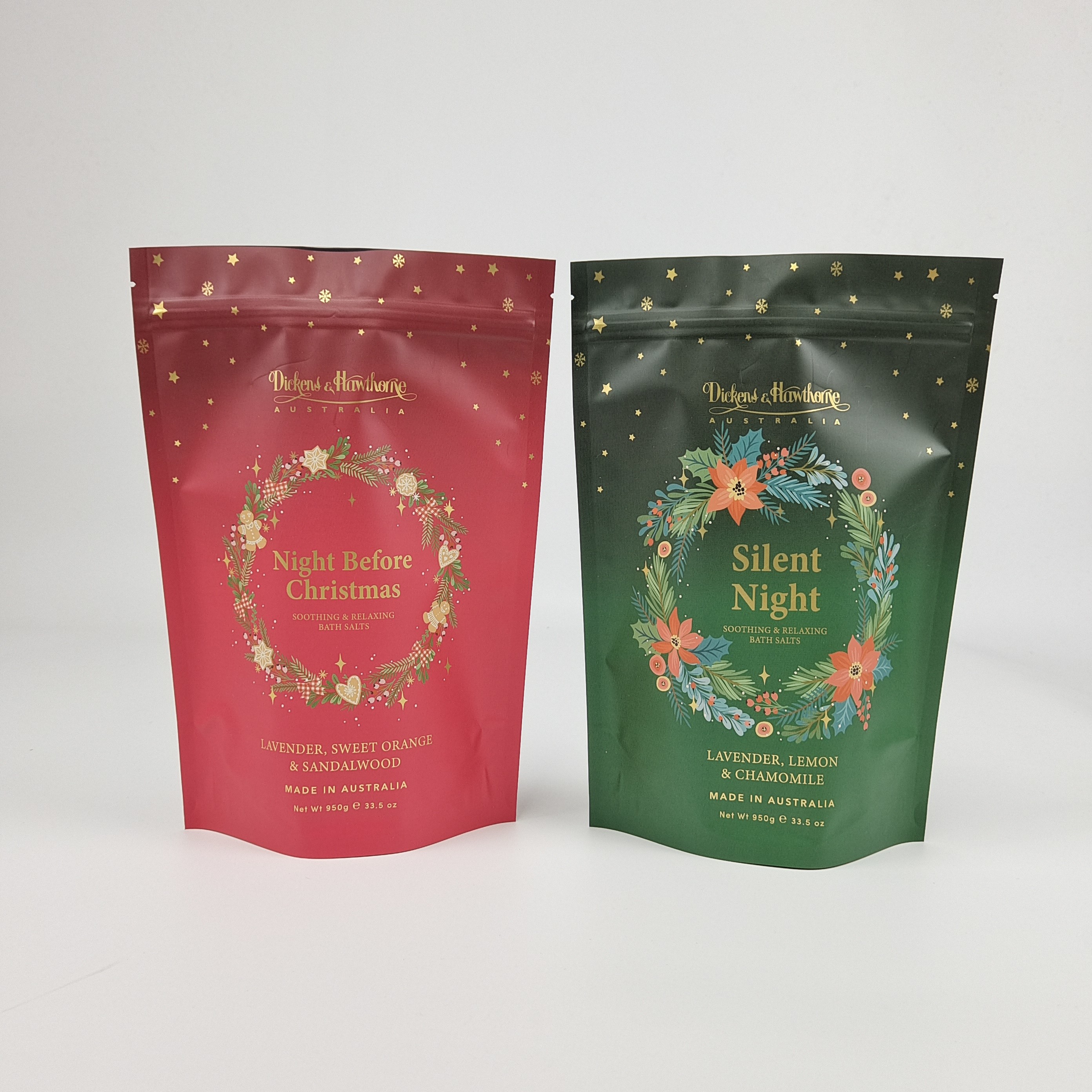 التعبئة والتغليف مصنوعة من أكياس غوسيت مطوية تحتية خالية من المتاعب لشعار العملاء