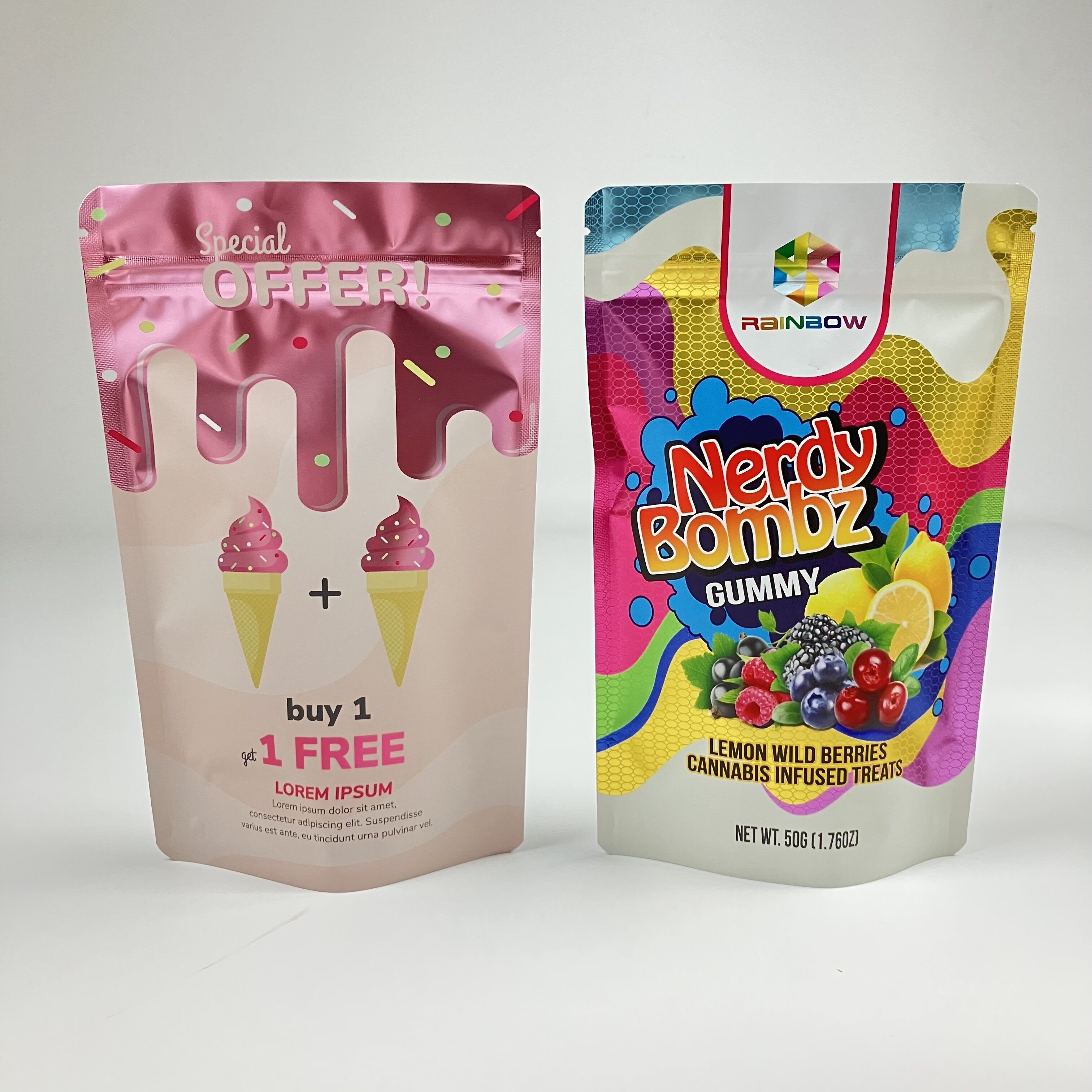 الصناعة مباشرة تخصيص إعادة إغلاق حقيبة سحب زيب قفل VMPET الرائحة الدليل الصف الغذائي الوقوف كيس الزيب