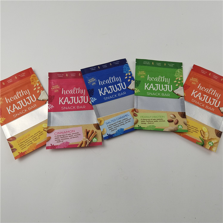 بيع بالجملة قابلة لإعادة التدوير الصديقة للبيئة والتي تقف فوق الحقيبة مع النافذة الدليل الرطوبة أكياس التعبئة البلاستيكية الصف الغذائي