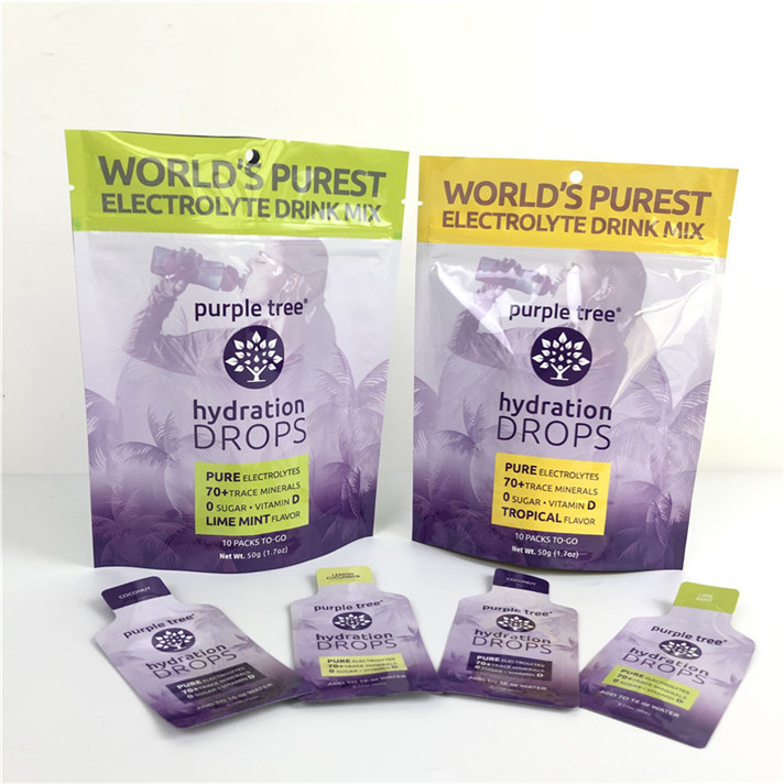 10 ألوان مقطوعة مخصصة من ورق الألومنيوم الوقوف الحقيبة زيبلوك كيس كيس للوجبات الغذائية