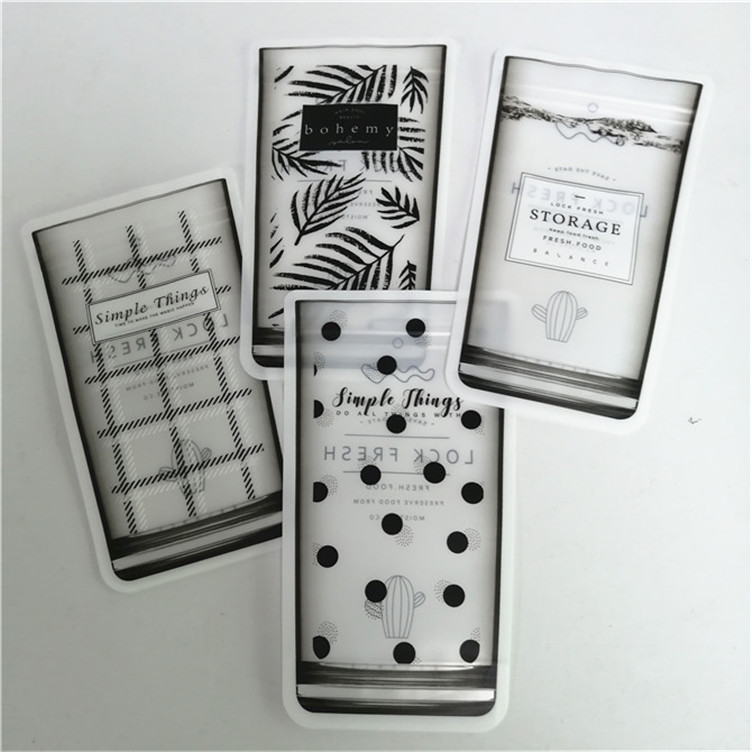 الحجم المخصص والتصميم احتياجات الوقوف على الحقيبة مع زيب مات النهاية الألومنيوم ورق مايلار Doypack