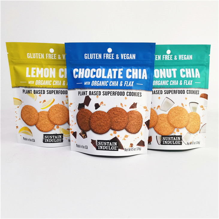 شعار مخصص مطبوع من ورق الألومنيوم Mylar Doypack مع تصرف سطح الطباعة