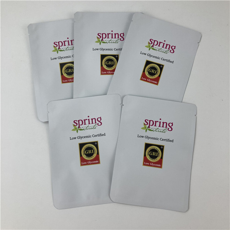 كيس التغليف المختوم من ثلاثة جوانب مع سحاب مع تصميم حجم مخصص