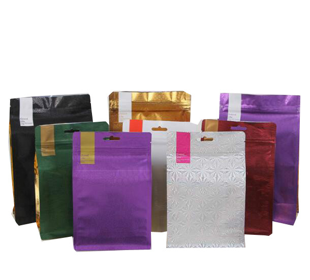 الجملة الألومنيوم احباط تين التعادل شقة كتلة أسفل كيس التغليف القهوة مع صمام التفريغ 500G 1KG