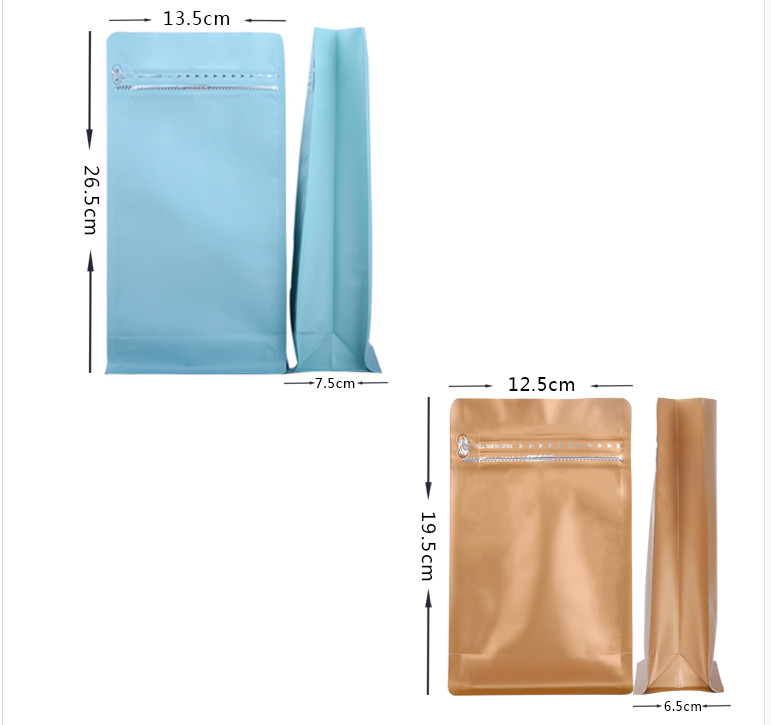 حاويات بلاستيكية سوداء قابلة لإعادة الاستخدام للحقائب تغليف لحقاني القهوة