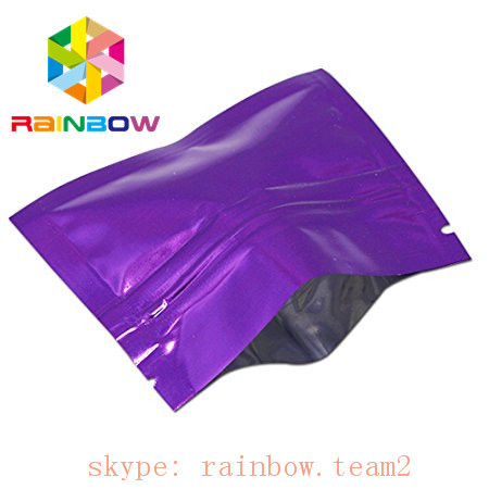 ملون 3 الجانبية مختومة أكياس مصغرة مايلر احباط شقة 1G شاي القنب / زهرة leaft التعبئة والتغليف الكيس