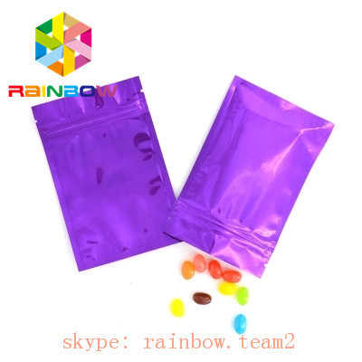 شكل مسطح الألومنيوم احباط الحقيبة التعبئة والتغليف القنب حقيبة الحقيبة الحقيبة مع سحاب