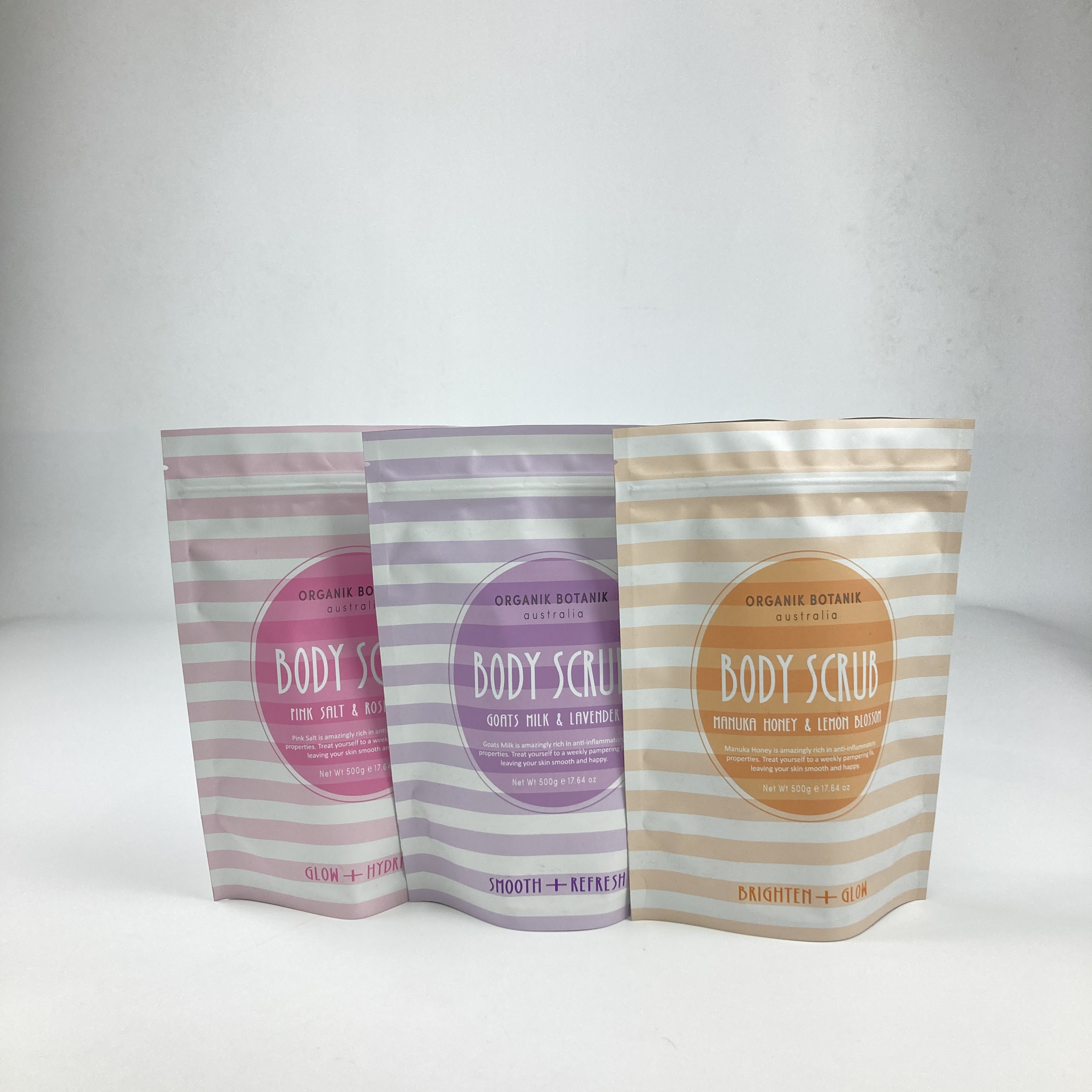 ملحات الاستحمام المطبوعة حسب الطلب غسيل الجسم الوقوف الحقيبة الألومنيوم أكياس ورق