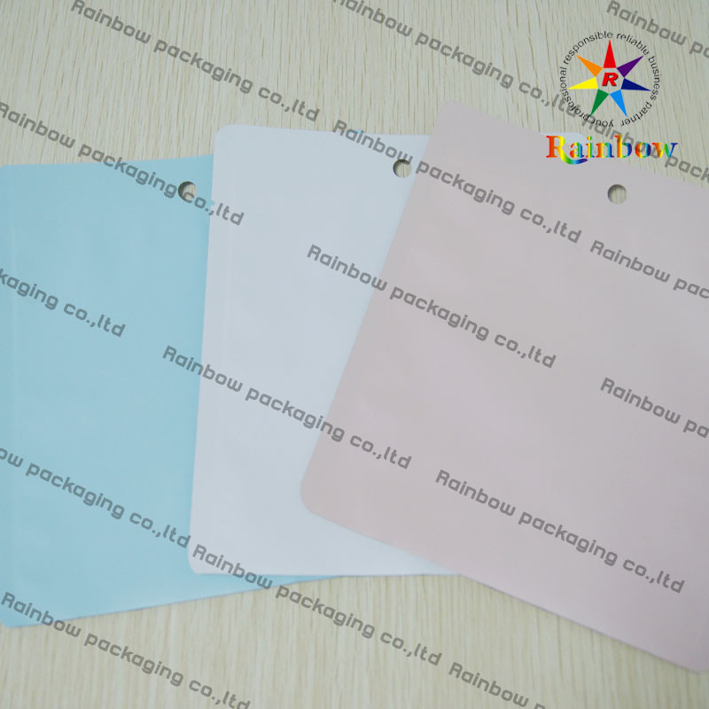 حقيبة تغليف مستحضرات التجميل البلاستيكية الأنيقة البلاستيكية مع 1 جانب واضح والطباعة