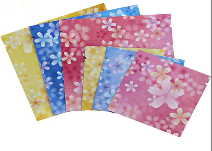 تخصيص ثلاثة الجانب ختم لون أحمر حقيبة مستحضرات التجميل تغليف للقناع