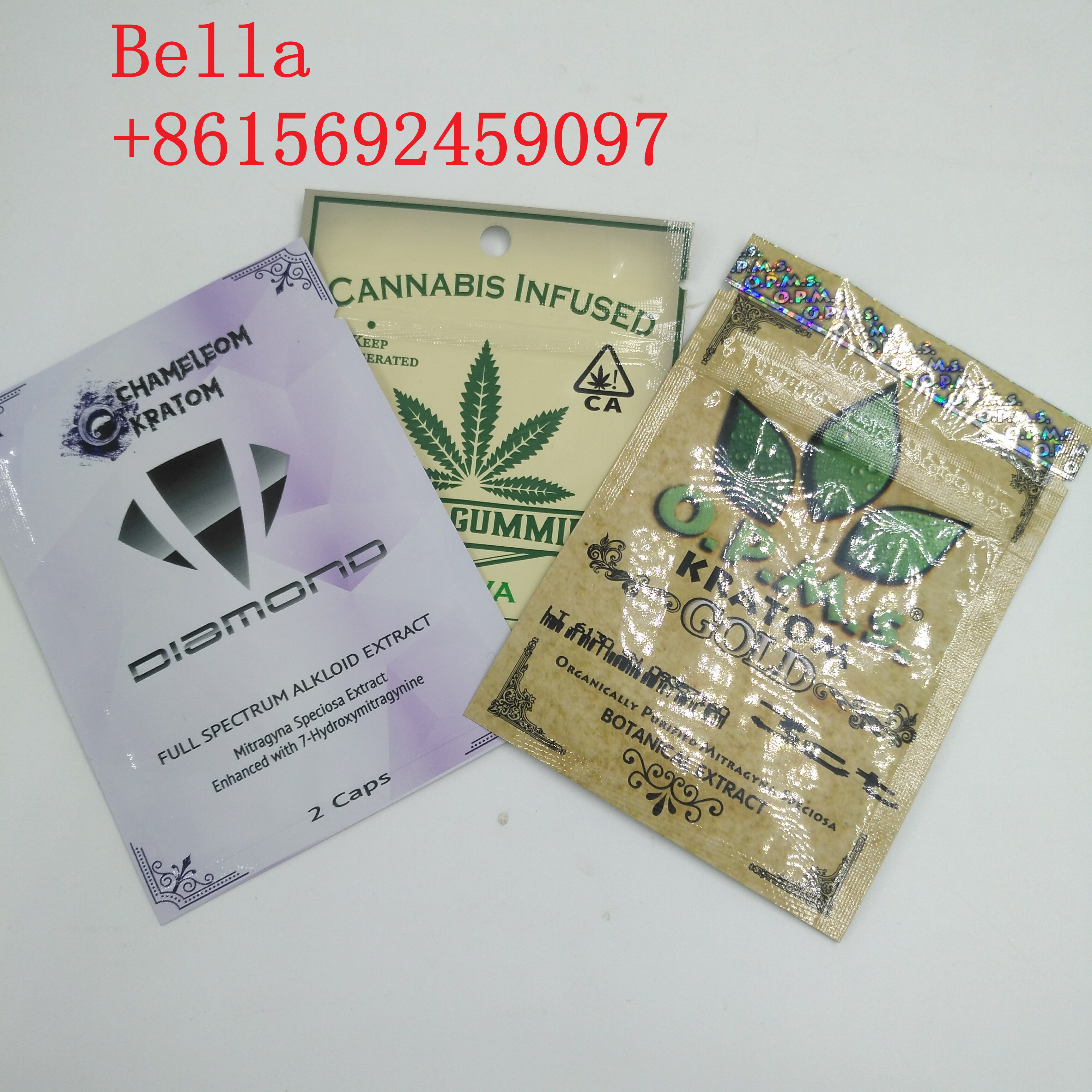 ثلاثة الجانب ختم البلاستيك أكياس التعبئة PET / VMPET / PE المواد ل Vape القلم