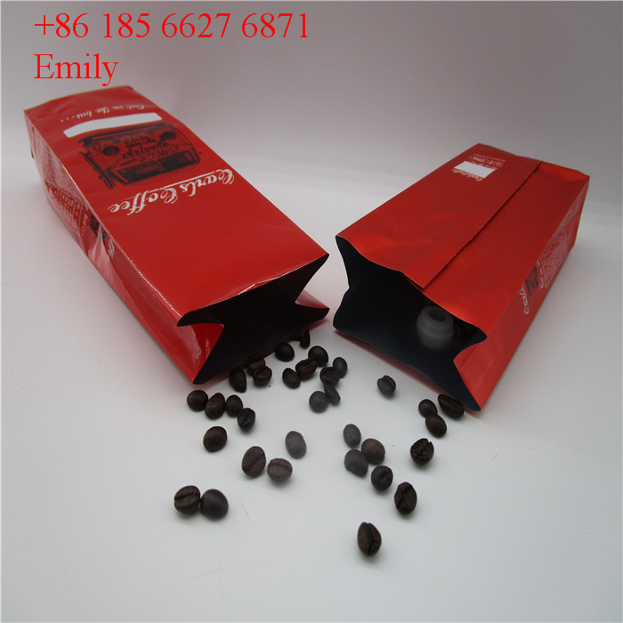 زيبر احباط الحقيبة والتغليف 250g 500g مع التفريغ في اتجاه واحد صمامات