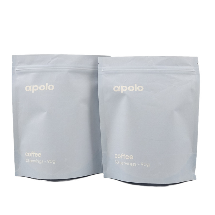 بيع ساخن cuCstom مطبوعة صديقة للبيئة كرافت ورق القفل مرة أخرى كيس لالبروتين البروتين القهوة