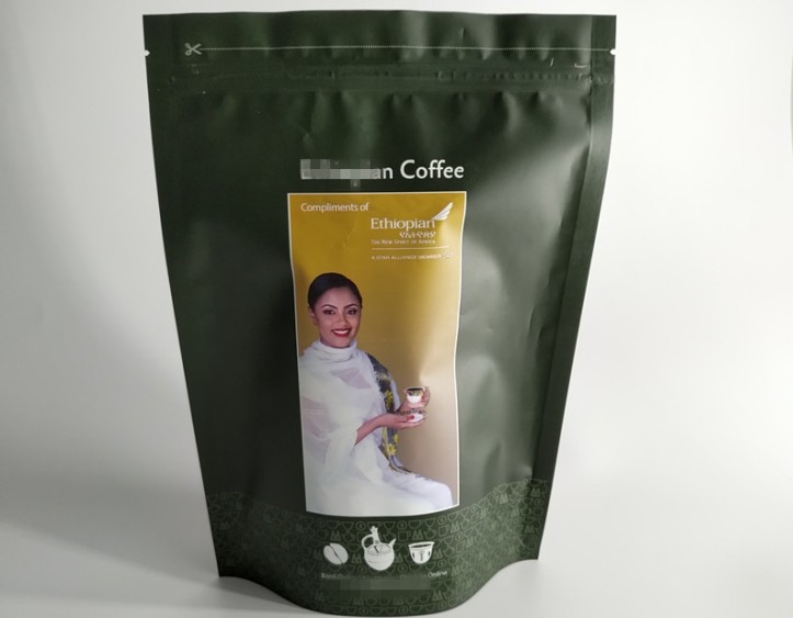 مغلفة تغليف الحقائب البلاستيكية المخصصة ختم زيبر الأعلى مع صمام