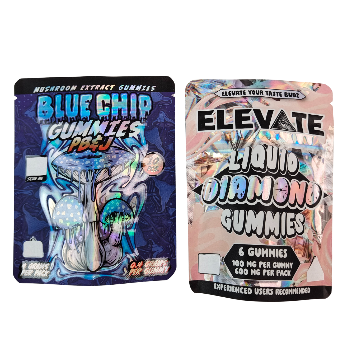 3.5غ كيس مايلار مقتطف الفطر العلكة التعبئة والتغليف حقيبة لعبة Wtih زبدة ضد الرائحة الوقوف